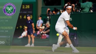Roger Federer vs Kei Nishikori Wimbledon 2019 quarter-final highlights