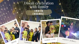 Diwali Celebration at home with family in India/missed Eqbal❤️/Kabeer being festive- Vlog 26🧿Eqavi💕