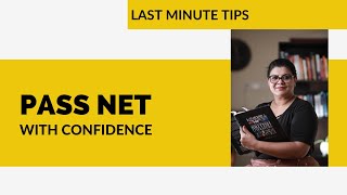 Hello Professors | Pass NET with Confidence | Last Minute Tips | Kalyani Vallath