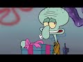 Squidward opens his gift