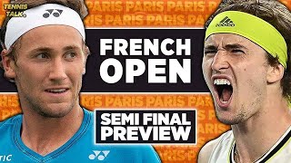 Casper Ruud vs Alexander Zverev | French Open 2023 Semi Final | Tennis Talk Preview