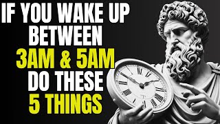 Stoic Morning Routines: If You WAKE UP Between 3AM & 5AM...Do These 5 THINGS | Stoicism