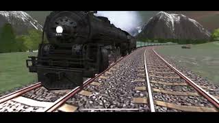 4-8-4 Northern cruising on the new Austrian/Czech in train sim #Northern #trainsim #austrian/czech