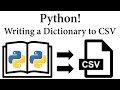 Python! Writing a Dictionary to CSV