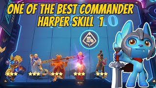 ONE OF THE BEST COMMANDER IN THIS SEASON!! HARPER SKILL 1 | BEST SYNERGY COMBO | MLBB MAGIC CHESS