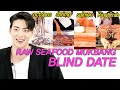 [Director's Cut] Raw Seafood Mukbang 2-on-4 Blind Date with Good-looking YouTubers