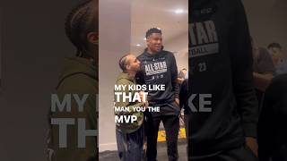Giannis & GTA share a FUNNY Moment at All Star Weekend!🙌 #shorts
