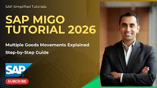 SAP MIGO Tutorial 2026 | Multiple Goods Movements & Functions Explained | Step-by-Step Guide