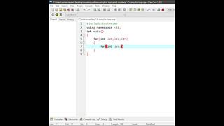 Fun with C++: Creating a Reverse Counting Rectangle Pattern.