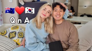 [AMWF Q&A] Korean Australian Couple Q&A! Going To Korea? Who Farts More? MBTI? Arguing? And More!