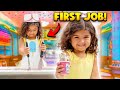 ABELLA Gets her FIRST JOB!!! (Only 3 Years Old)