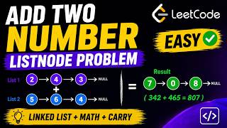 Linked List Addition Problem in JavaScript | LeetCode #2