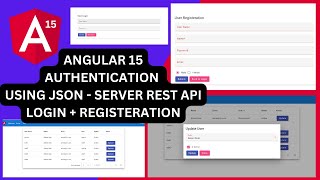 Angular 15 Authentication (Registration + Login + Role based access) using JSON server REST API