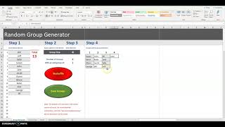 Random Group Generator Intro/Tutorial