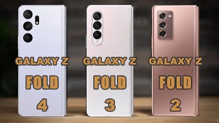 Samsung Galaxy Z Fold 4 VS Samsung Galaxy Z Fold 3 VS Samsung Galaxy Z Fold 2