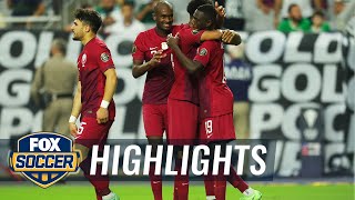 Qatar hangs on for 3-2 win over El Salvador in Gold Cup quarterfinals | 2021 Gold Cup