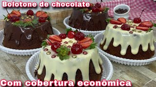 O SUCESSO DE VENDAS, ESSE NÃO PODE FALTAR BOLOTONE DE CHOCOLATE COM COBERTURA DE CUSTO BAIXO.