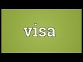 Visa Meaning Visa Meaning