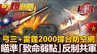 增程弓三+雷霆2000撐起台防空火網！瞄準「致命弱點」反制共軍！- 康仁俊 施孝瑋【57爆新聞 精選】