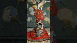Claude Monet "Camille Monet in Japanese Costume"1875 Oil on canvas 231.5 × 142 cm #claudemonet