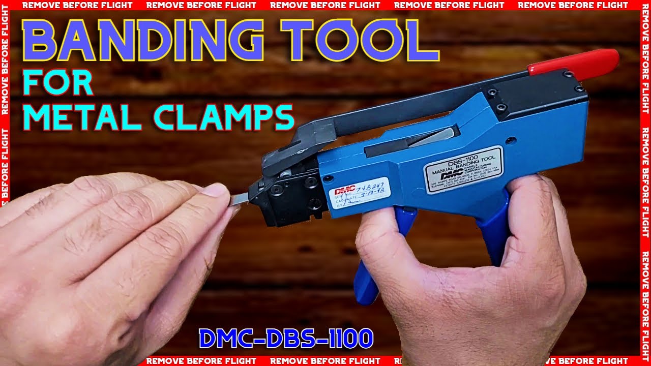 BANDING TOOL FOR METAL CLAMPS, PARTNUMBER DMC DBS-1100 #dmc - YouTube