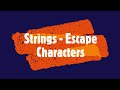 PYTHON - Strings - Escape Characters #pythonprogramming  #PythonTutorials #PythonTips