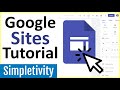 How to use Google Sites - Tutorial for Beginners