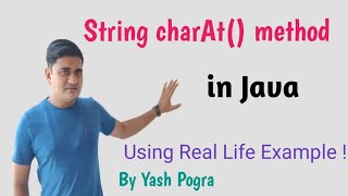 Java String charAt() method | Java String charAt() method with example
