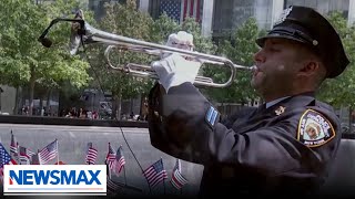 Taps is performed at Ground Zero in New York City