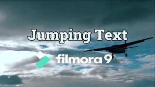 Text Jump Effect - Filmora9 Tutorial