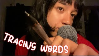 ASMR| TRACING Words Onto Your Face ✏️ (gentle whispering & positve affirmations)