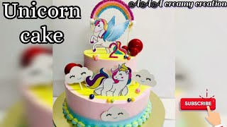 HOW TO MAKE A UNICORN CAKE 🦄😇| How To Make A Unicorn Cake | Unicorn Cake |
