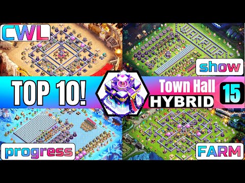 TOP 10! Town Hall 15 (TH15) Trophy/Hybrid/Farming Base Layout Copy Link 2024 Clash of Clans