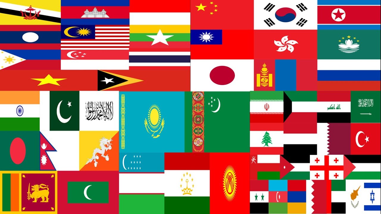 Compilation Asia All History Flag Animation With Kindoms And Colonials ...