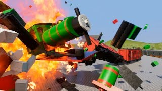 Thomas and Friends Lego crashes: Percy Brick Rigs