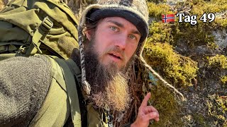 Hiking through Scandinavia - The path was barely recognizable while hiking in Norway