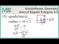 KutaSoftware: Geometry- Area Of Regular Polygons Part 3