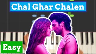 🎹 Chal Ghar Chalen - Malang || EASY Piano Tutorial/Cover
