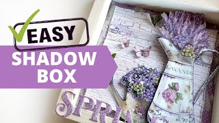 EASY mixed media shadow box | Stamperia Provence