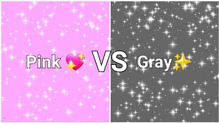Pink💖 VS Gray✨ || Colour challenge|| family game || for fun 😊.
