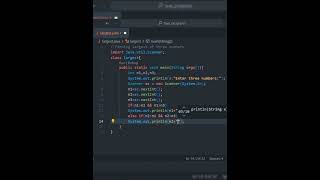 Java program to find largest number from three numbers. | Java programs #java