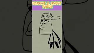📲  STUDENT &SMART PHONE 📱📱#animation #shortsfeed #cartoon #viral #viralshorts #funny