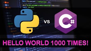 Python vs CSharp Speed Comparison Test 🔥