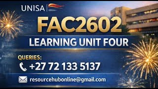 FAC2602 LEARNING UNIT FOUR