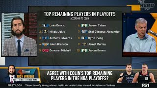 THE HERD | Nick Wright agrees with Colin's top remaining players in NBA Playoffs