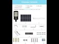 Hykoont Solar Street Light—— Package Details and Easy Installation and Cordless