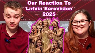 Our Reaction To Tautumeitas - Bur man laimi | LATVIA EUROVISION 2025 🇱🇻