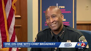 Kissimmee police chief marks one year, reflects on reforms, staffing gains