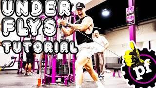 HOW TO DO CABLE UNDER FLYS AT PLANET FITNESS! (IN-DEPTH TUTORIAL)