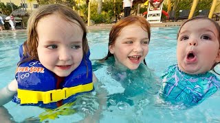 Mom & Kids Vacation!! Swimming and Harry Potter World! Navey wakes up early and morning routine